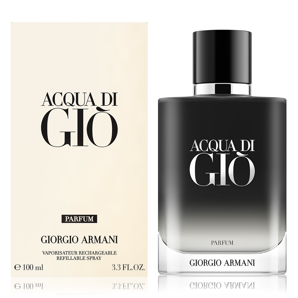 bottiglia del profumo Giorgio Armani Acqua di Gio Profumo Parfum 100ml