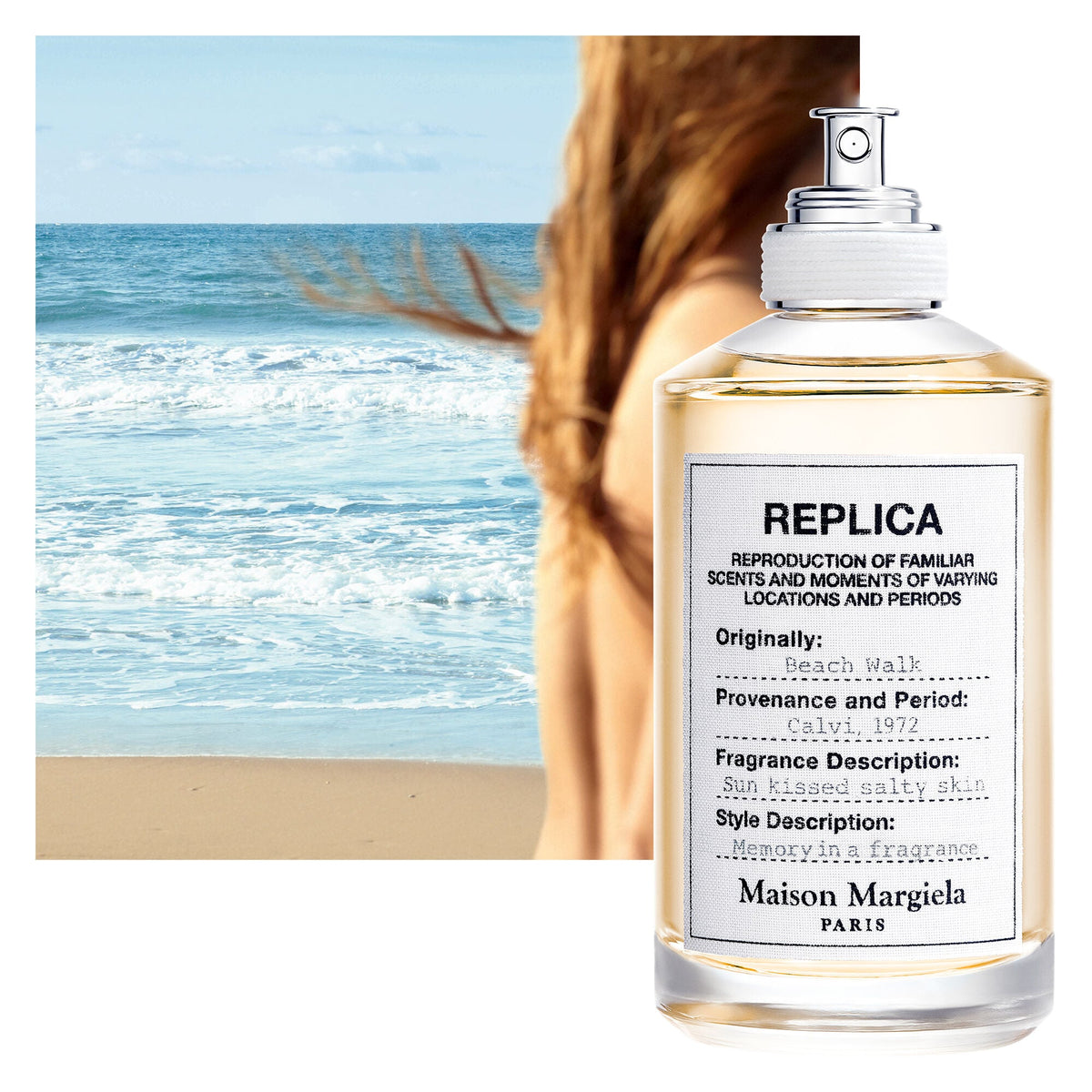 bottiglia del profumo Maison Margiela Replica Beach Walk EDT 100ml