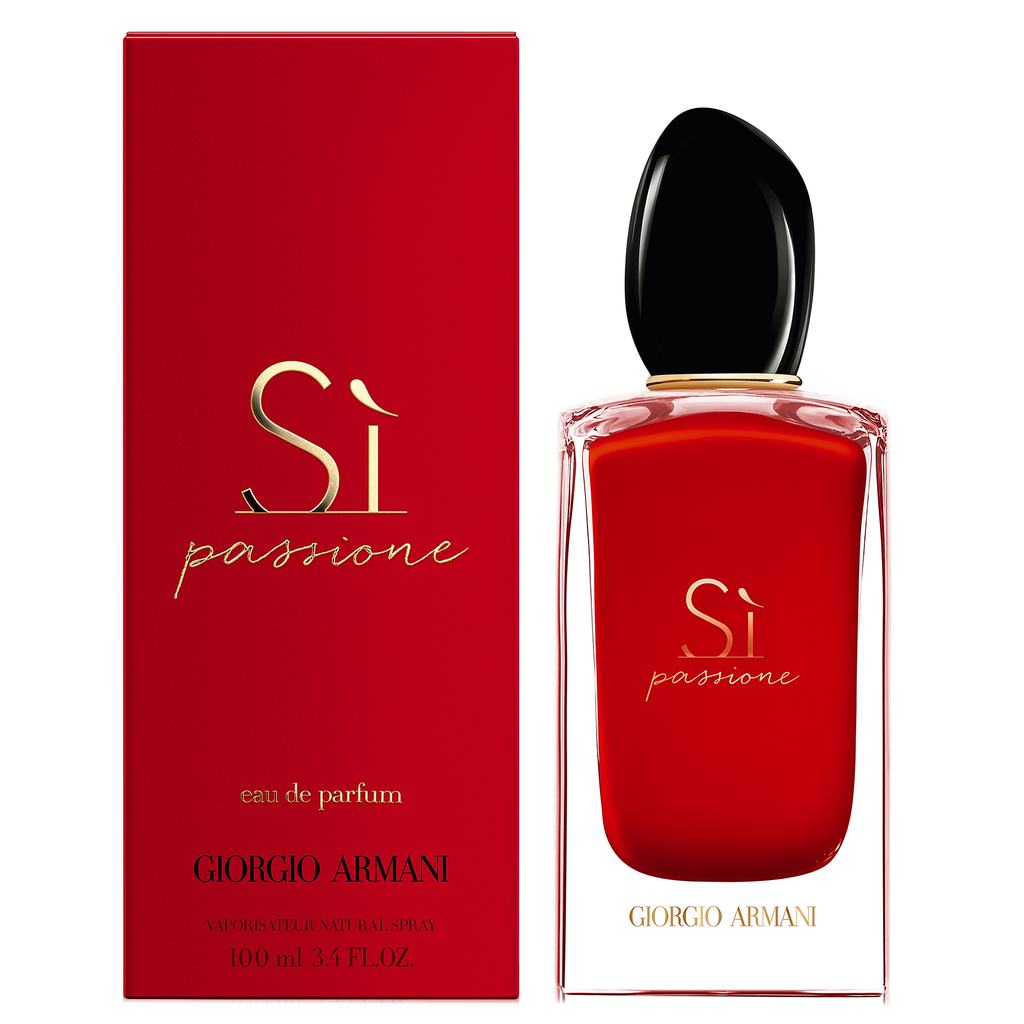 bottiglia del profumo Giorgio Armani Si Passione EDP 100ml